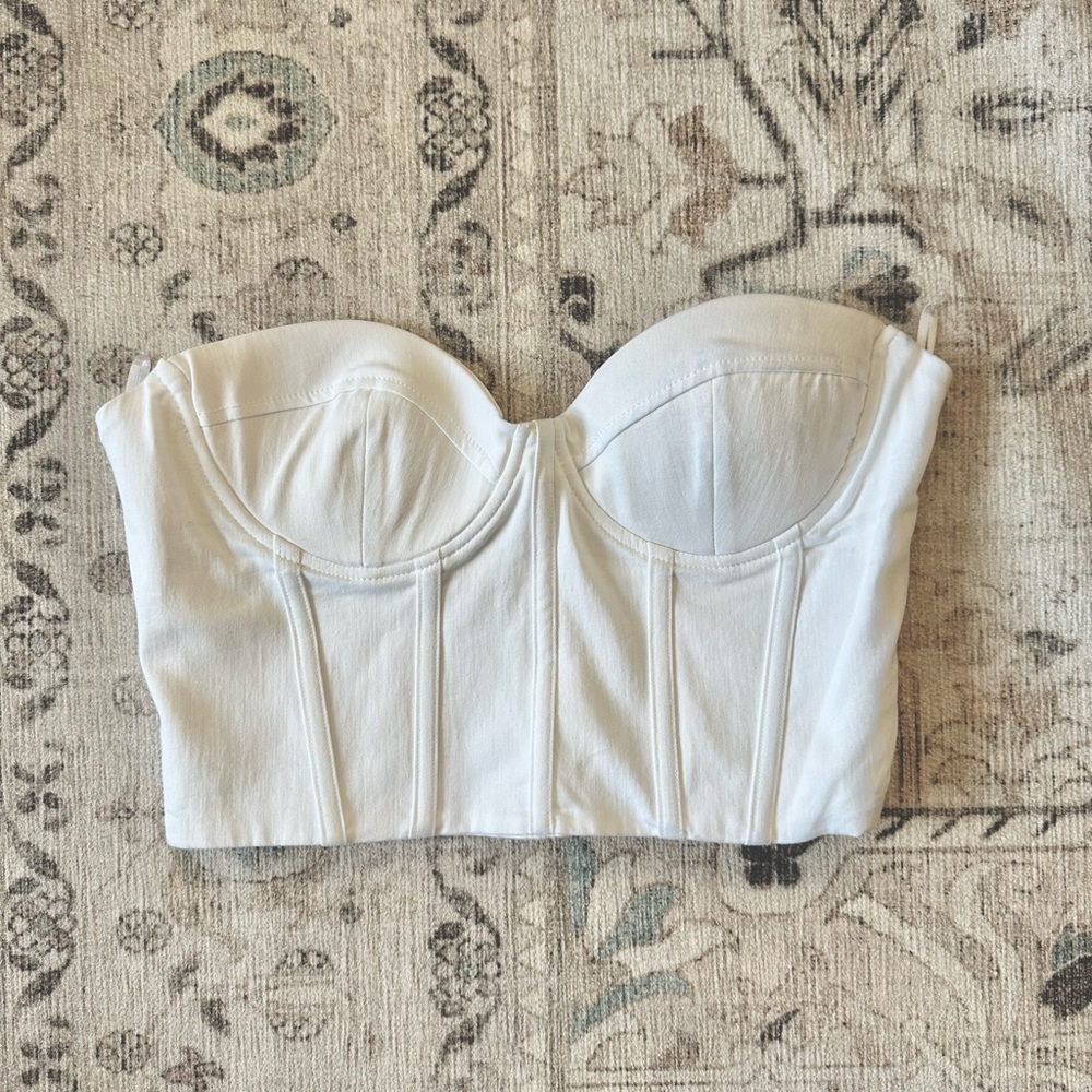 ZARA Strapless Bustier Top